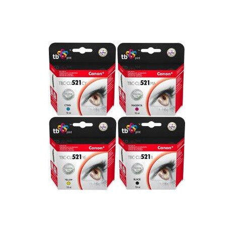 Multipack TB CMYK kompatibilní s Canon CLI-521