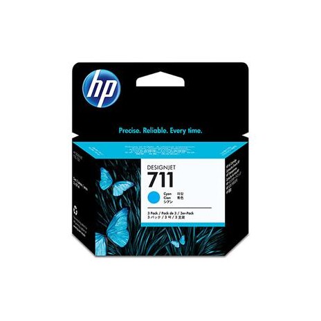HP Ink Cartridge 711/Cyan/3x29m/3-Pack