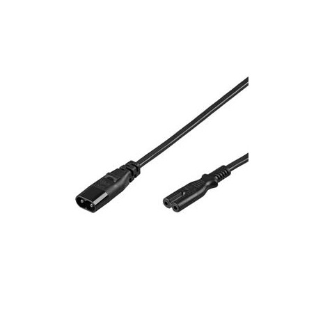 PremiumCord Kabel síťový prodlužovací IEC 60320 C7>C8 230V 2m
