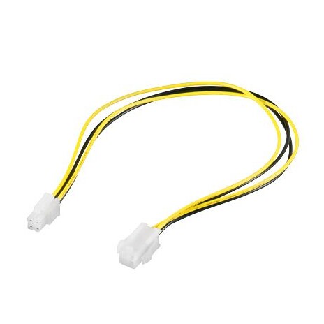 PremiumCord kabel napájecí prodluž. P4(4piny) 34cm