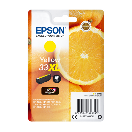 Epson Singlepack Yellow 33XL Claria Premium Ink