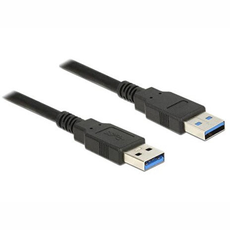 Delock Kabel USB 3.0 Typ-A samec > USB 3.0 Typ-A samec 0,5 m černý