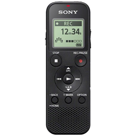 Sony ICD-PX370, digitální diktafon se slotem pro paměťovou kartu 4GB, černý