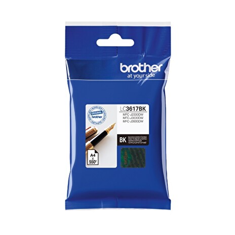 Brother LC-3617BK (inkoust black, 550 str. @ 5% draft)