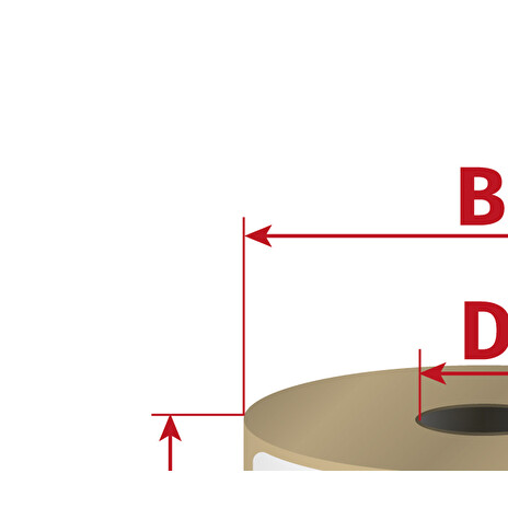 Etikety Zebra Z-Ultimate 3000T, dutinka: 25,4mm, průměr: 127mm, 51x25mm, 2580 etiket/role