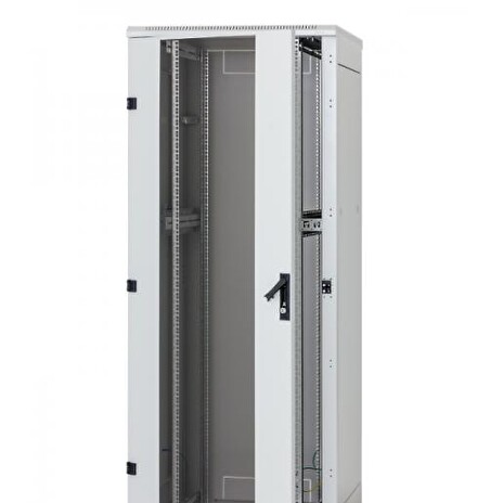 Rack Triton 19'' stojanový 27U/ 600x600 prosklené dveře, šedý