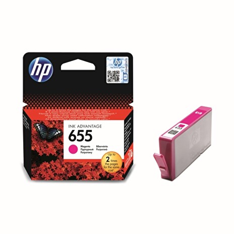 Inkoust HP Ink No 655 purpurová, CZ111AE