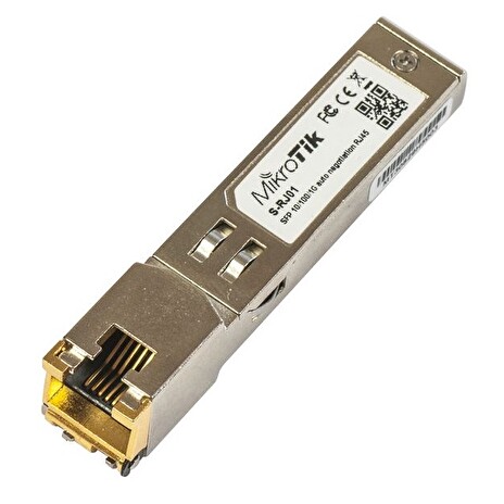 SFP modul Mikrotik S-RJ01 RJ-45, 10/100/1000Mbit, 100m, 1G