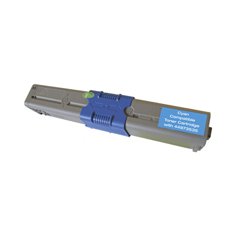Toner 44973535 kompatibilní azurový pro OKI C301dn/C321dn/MC332/MC342 (1500str./5%)
