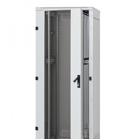Rack Triton 19'' stojanový 27U/800x800 prosklené dveře, šedý