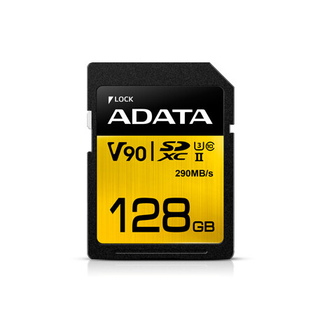 ADATA Premier ONE SDXC karta 128GB UHS-II U3 CL10 (čtení/zápis: až 290/260MB/s)