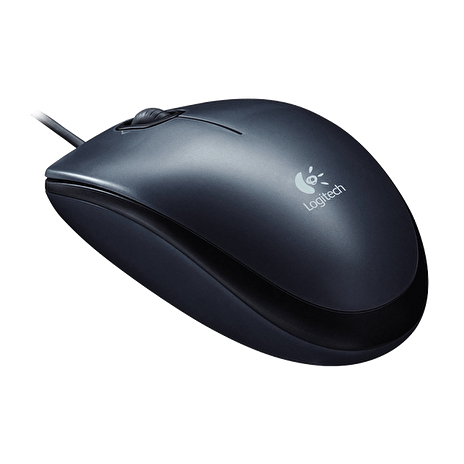 Logitech M90 optická, tmavá, USB