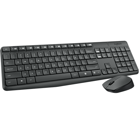 Logitech Wireless Combo MK235, CZ, bezdrátová sada klávesnice a myši