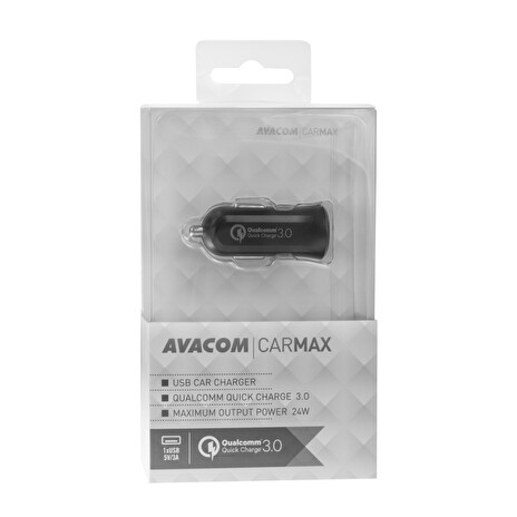 AVACOM CarMAX nabíječka do auta s Qualcomm Quick Charge 3.0, černá