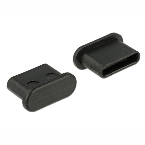 DeLOCK Dust Cover for USB Type-C Female - Krytka proti prachu - černá (balení 10)