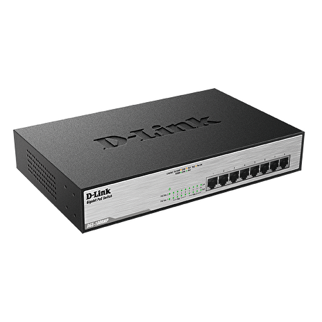 D-Link 8-Port Desktop Gigabit, 8 X PoE+ až do 30W, max. 140W