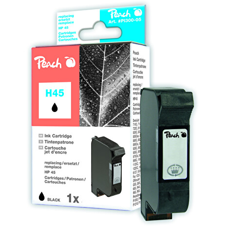 Inkoust Peach 51645A, No.45 kompatibilní černý PI300-05 pro HP DJ800 series (950str./5%,44ml)