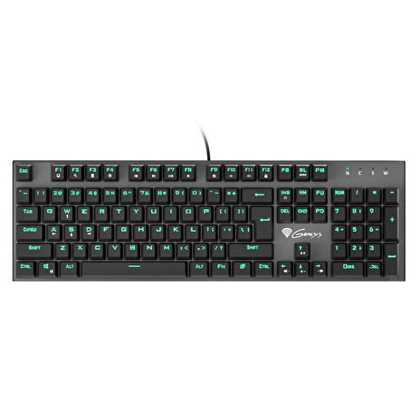 Genesis herní mechanická klávesnice THOR 300/RGB/Outemu Blue/Drátová USB/US layout/Černá