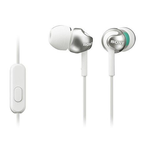SONY MDR-EX110AP Sluchátka do uší s mikrofonem, rozsah 5 až 24000 Hz - White