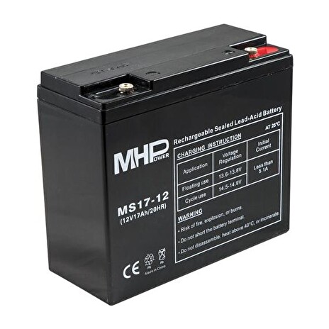 Pb akumulátor MHPower VRLA AGM 12V/17Ah (MS17-12)