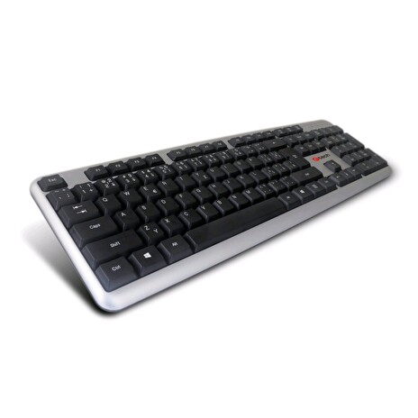 C-TECH klávesnice CZ/SK KB-102 USB slim silver