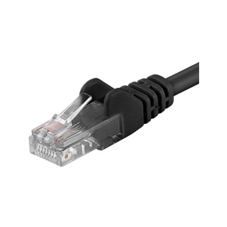 PremiumCord Patch kabel UTP RJ45-RJ45 level 5e 0.5m černá