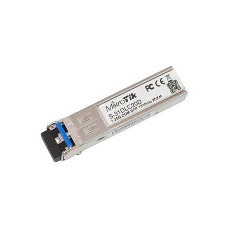 MikroTik SFP modul S-31DLC20D, SM, 20km, 1.25G, 2x LC