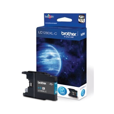 BROTHER INK LC-1280XLC, azurový inkoust pro MFC-J6910DW, 1 200 str.