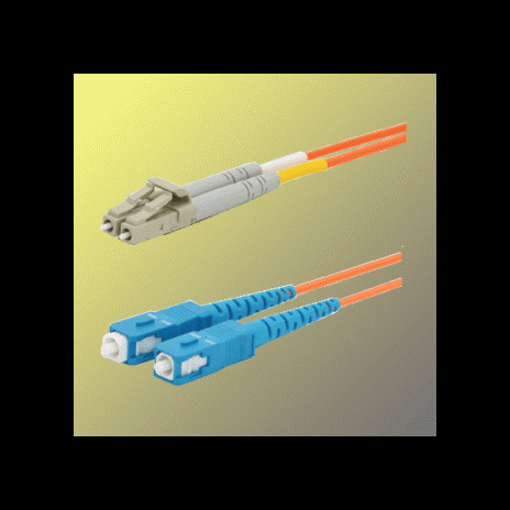 Optický patchkabel duplex LC-SC 50/125 µm MM,3m