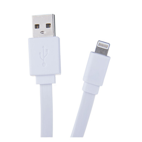 Kabel AVACOM LIG-120W USB - Lightning, 120cm, bílá