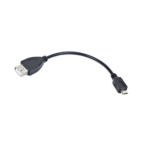 GEMBIRD Kabel USB 2.0 A-Micro B, OTG, 15cm (F/M, pro tablety a smartphone)