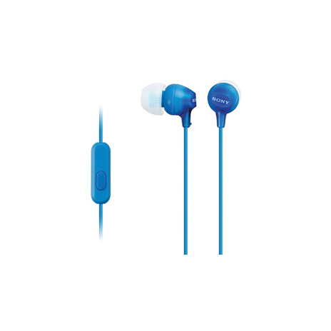 SONY MDR-EX15AP - Sluchátka do uší s mikrofonem - Blue