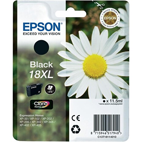 EPSON ink čer CLARIA Home 18XL - black