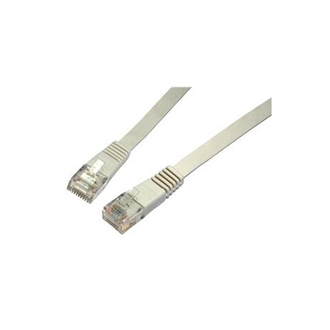 Patch kabel plochý CAT6 UTP LSOH 5m šedý