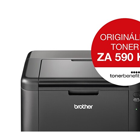 BROTHER laser HL-1222WE / A4 / 2400x600 dpi / monochromatická / 20str./min. / USB / Wi-Fi