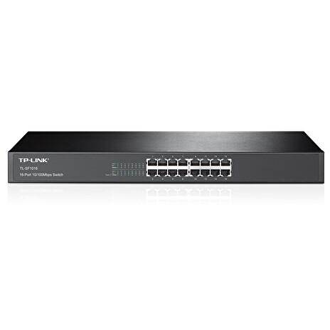 TP-Link switch TL-SF1016, 16x 10/100Mb/s RJ45, fanless