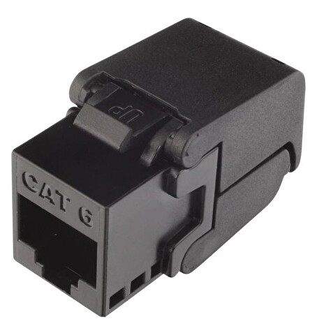 Samořezný keystone Solarix CAT6 UTP SXKJ-6-UTP-BK-SA Component Level a 4PPoE certifikace