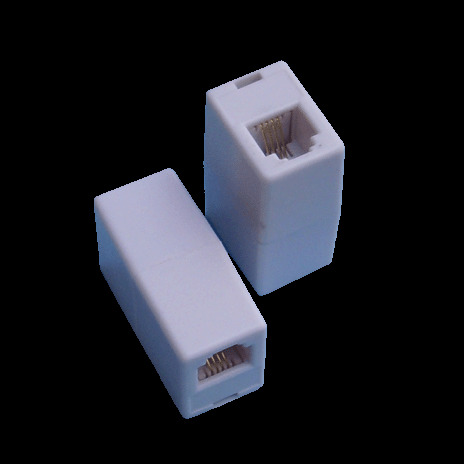 Spojka 2 x RJ11 (6p4c) plast
