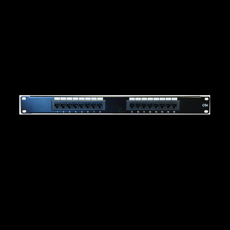 Patch panel 16p.,UTP, Cat5e,1U,19", LSA Krone