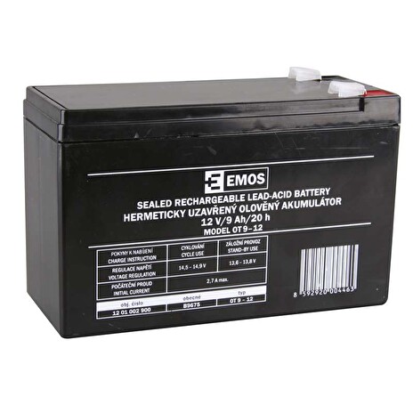 Emos baterie SLA 12V / 9 Ah, Faston 6.3 (250)
