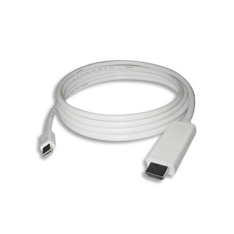 PREMIUMCORD Kabel Mini DisplayPort - HDMI 2m, bílý
