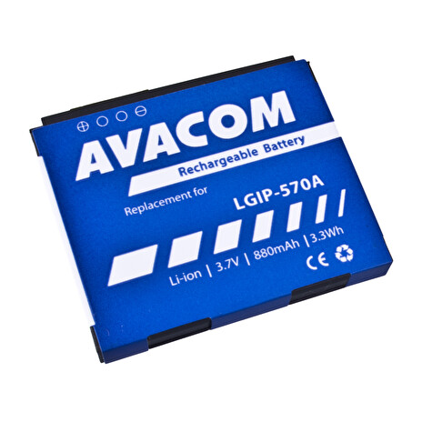 Baterie AVACOM GSLG-KP500-S880A do mobilu LG KP500 Li-Ion 3,7V 880mAh (náhrada LGIP-570A)