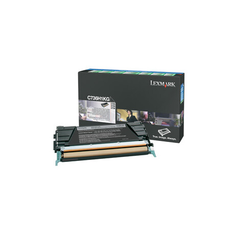 C736, X736, X738 Black High Yield Return Programme Toner Cartridge (12K)