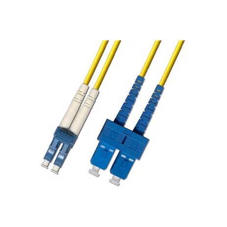 Optický patchkabel duplexní, LC-SC 9/125um SM, 2m
