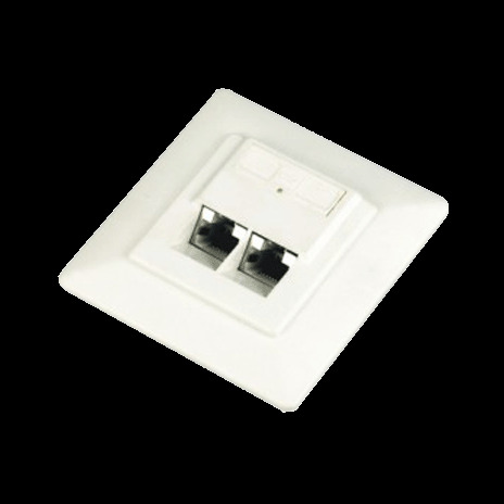UTP dvojzásuvka pod omítku 45 st.- Cat5e