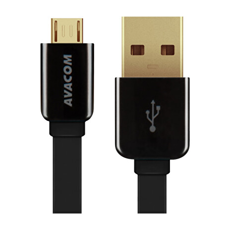 Kabel AVACOM MIC-120K USB - Micro USB, 120cm, černá