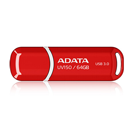 ADATA UV150/64GB/100MBps/USB 3.0/USB-A/Červená