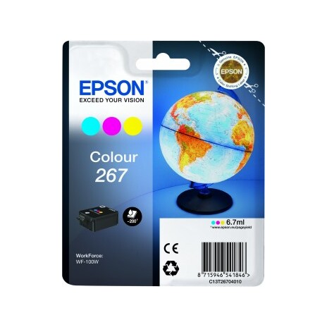 EPSON cartridge T2670 barevná (globus)