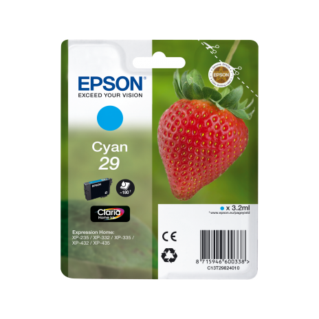 EPSON Singlepack Cyan 29 Claria Home Ink