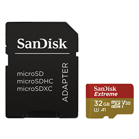 SanDisk Extreme microSDXC 32GB 100MB/s + adaptér